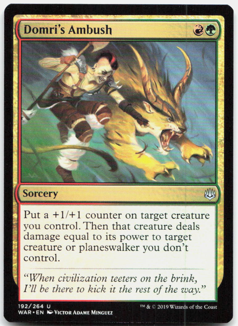 Domri's Ambush NM U War of the Spark 192