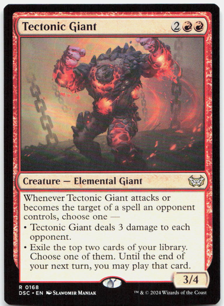 Tectonic Giant NM R Commander: Duskmourn: House of Horror 168