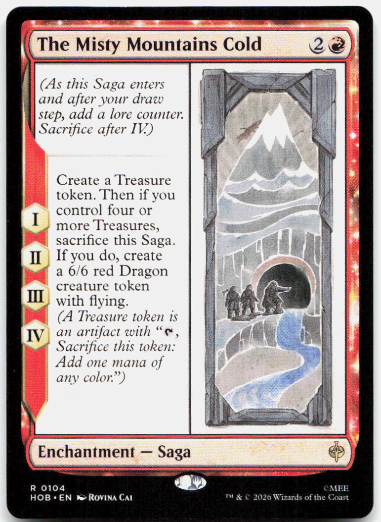 The Misty Mountains Cold NM R The Hobbit 104