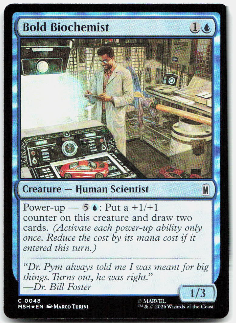 Bold Biochemist NM Foil C Marvel Super Heroes 48