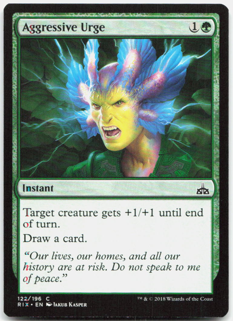 Aggressive Urge NM C Rivals of Ixalan 122