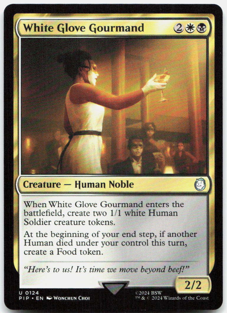 White Glove Gourmand NM U Universes Beyond: Fallout 124