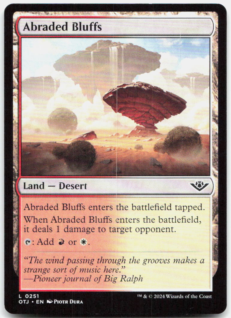 Abraded Bluffs NM L Outlaws of Thunder Junction 251