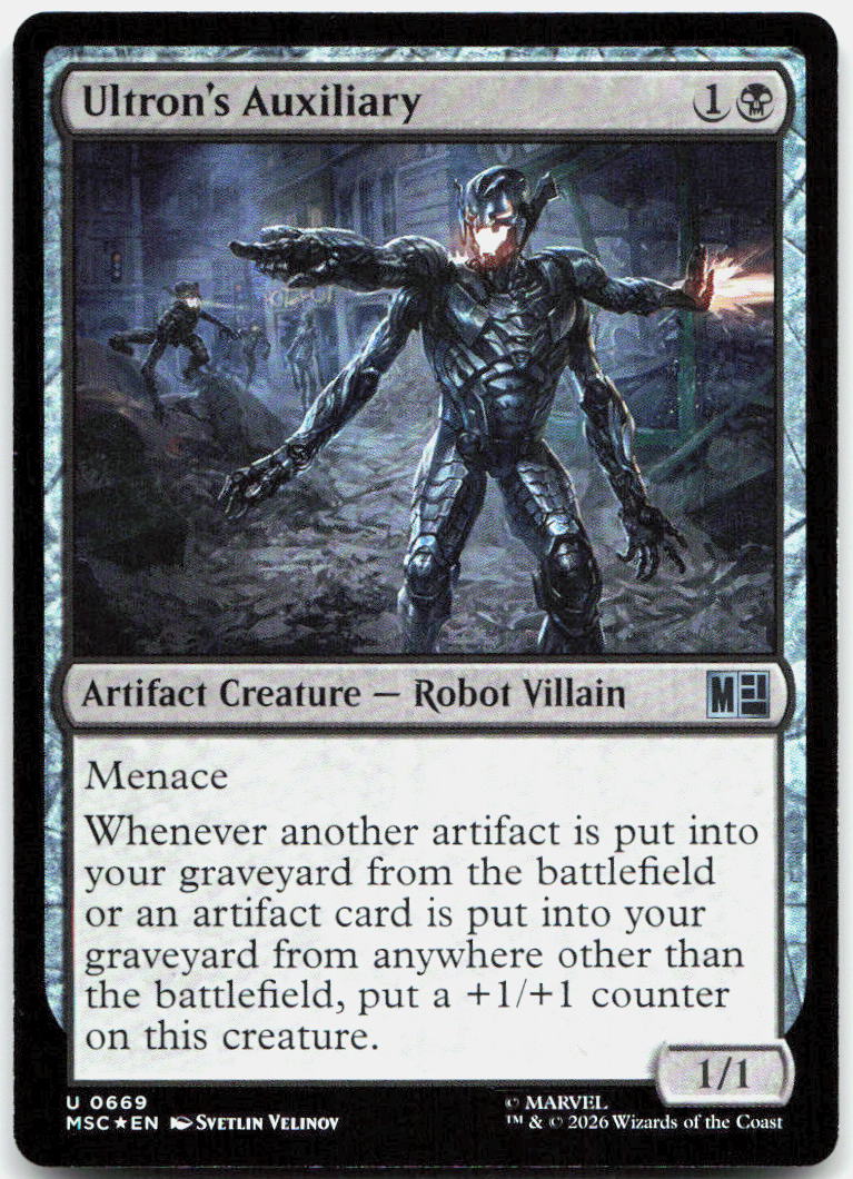 Ultron's Auxiliary NM Foil U Commander: Marvel Super Heroes 669