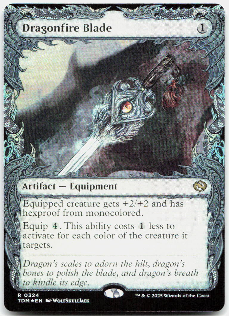 Dragonfire Blade (Showcase) NM Foil R Tarkir: Dragonstorm 324