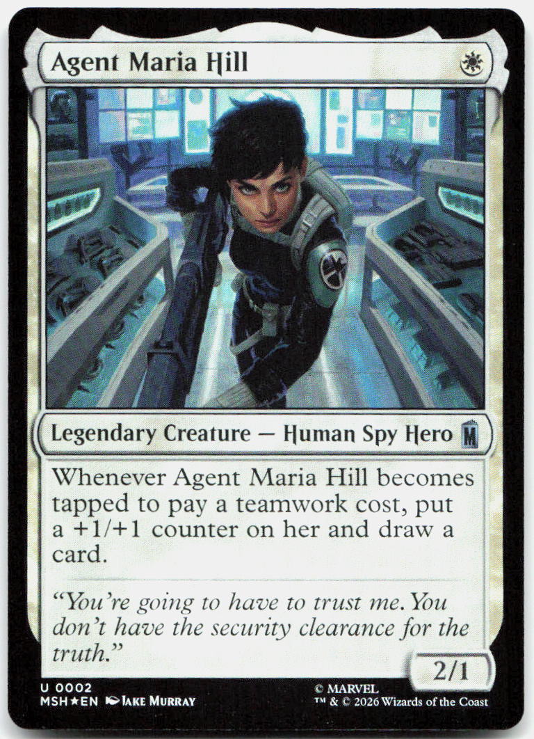 Agent Maria Hill NM Foil U Marvel Super Heroes 2