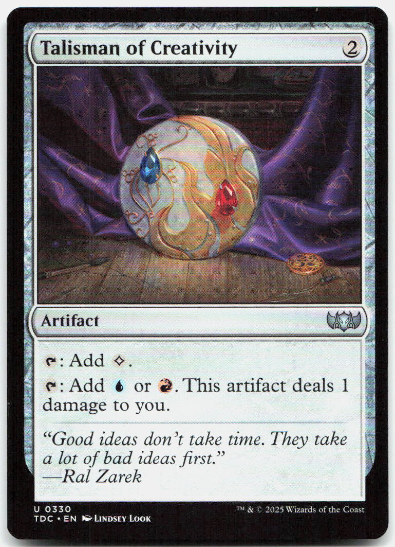 Talisman of Creativity NM U Commander: Tarkir: Dragonstorm 330