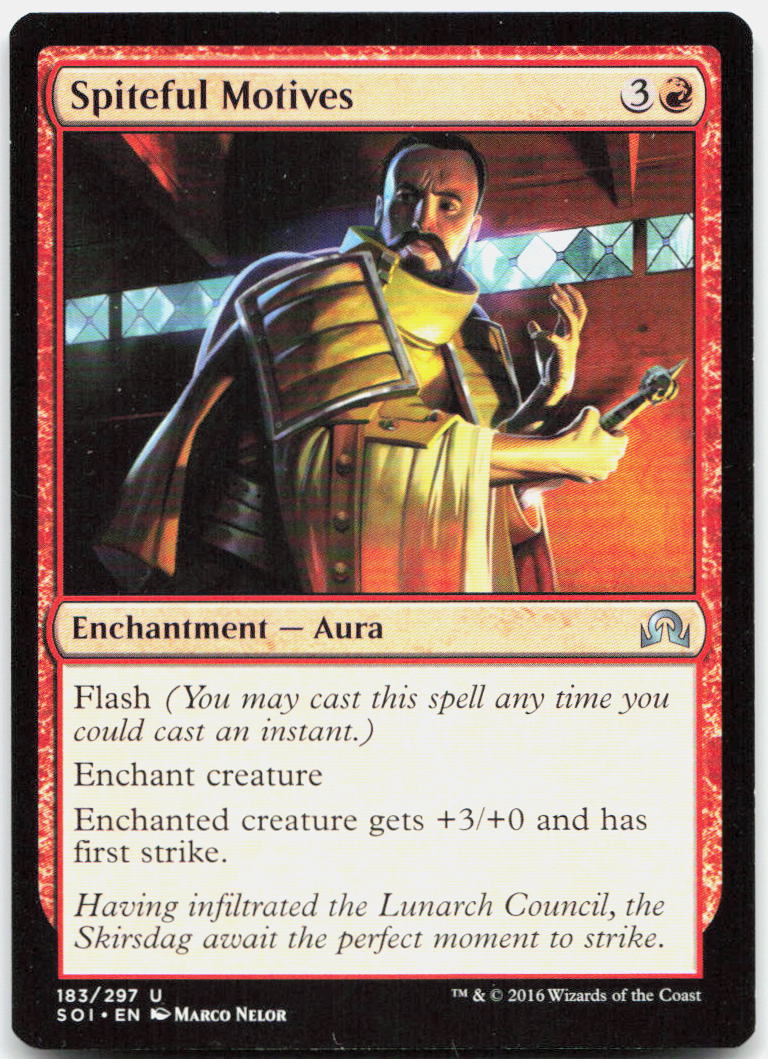 Spiteful Motives NM U Shadows over Innistrad 183