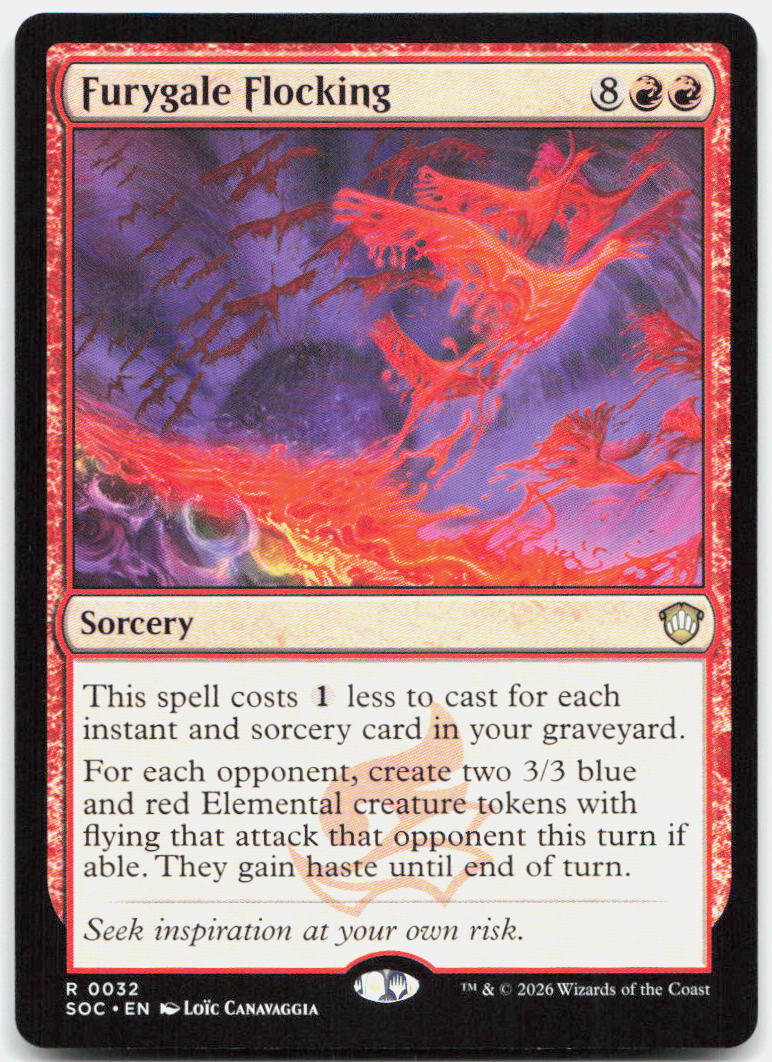 Furygale Flocking NM R Commander: Secrets of Strixhaven 32