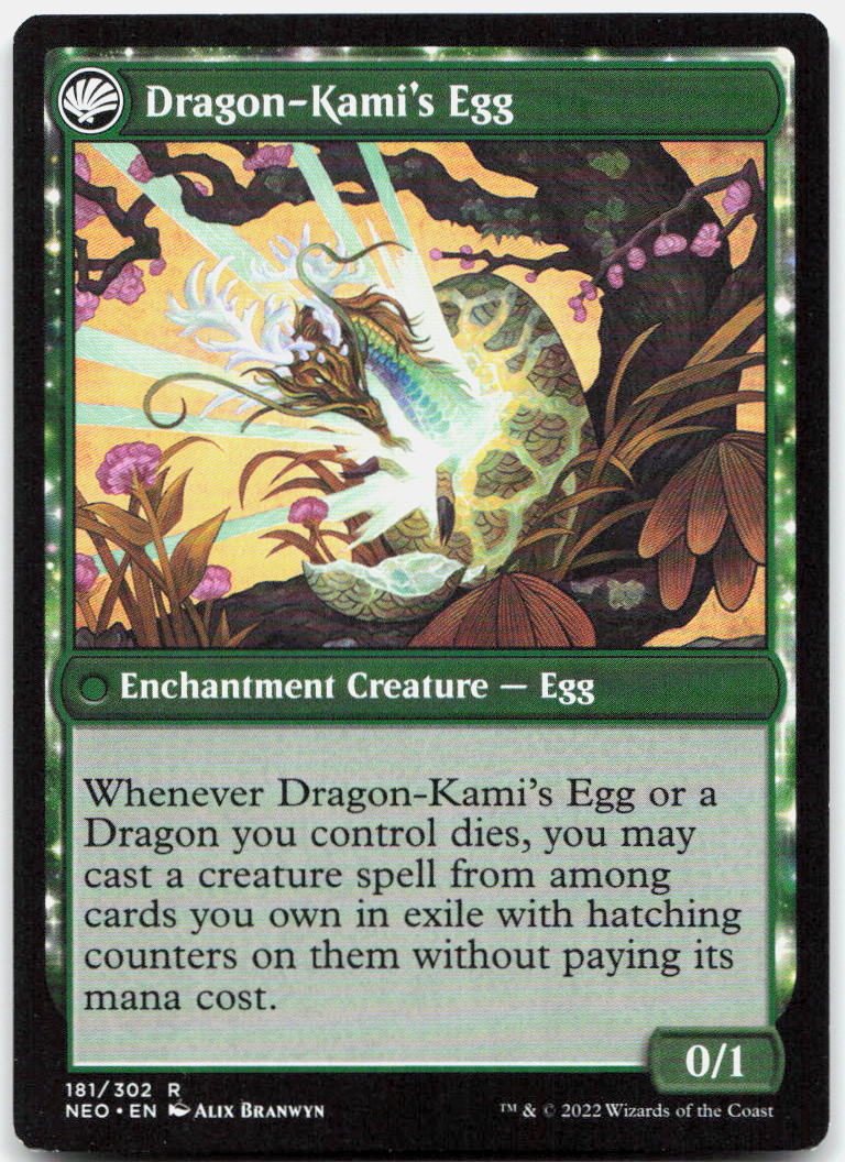 The Dragon-Kami Reborn NM R Kamigawa: Neon Dynasty 181