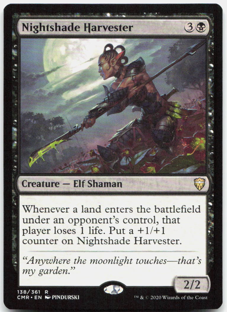 Nightshade Harvester NM R Commander Legends 138