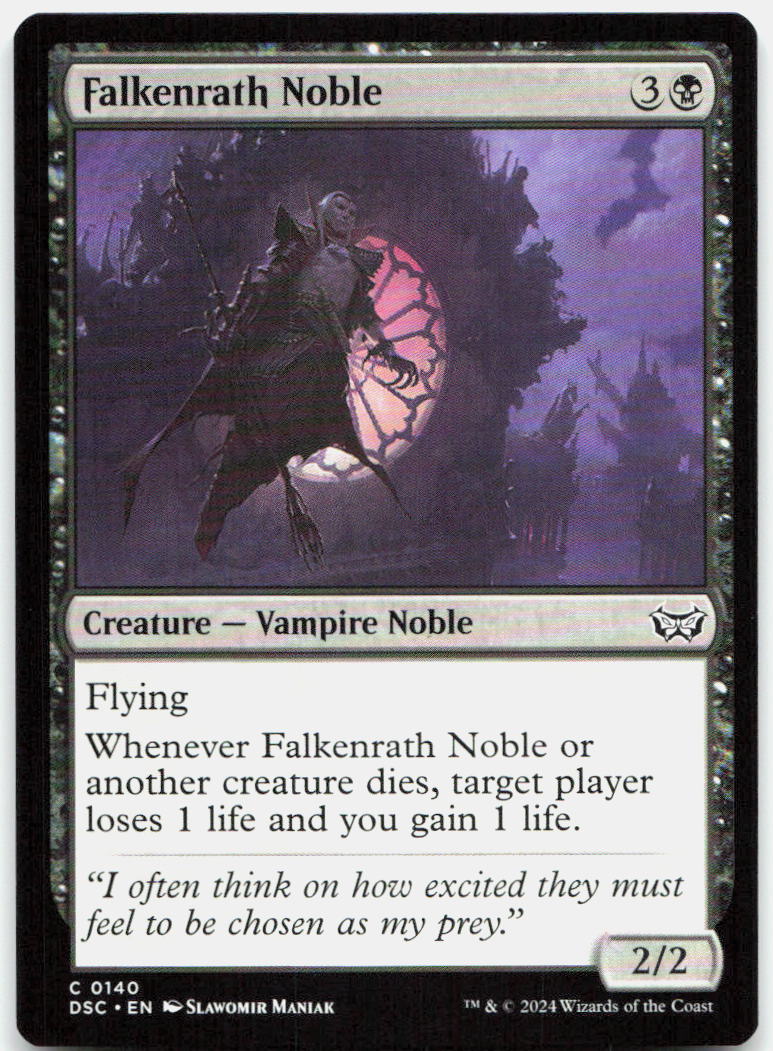 Falkenrath Noble NM C Commander: Duskmourn: House of Horror 140