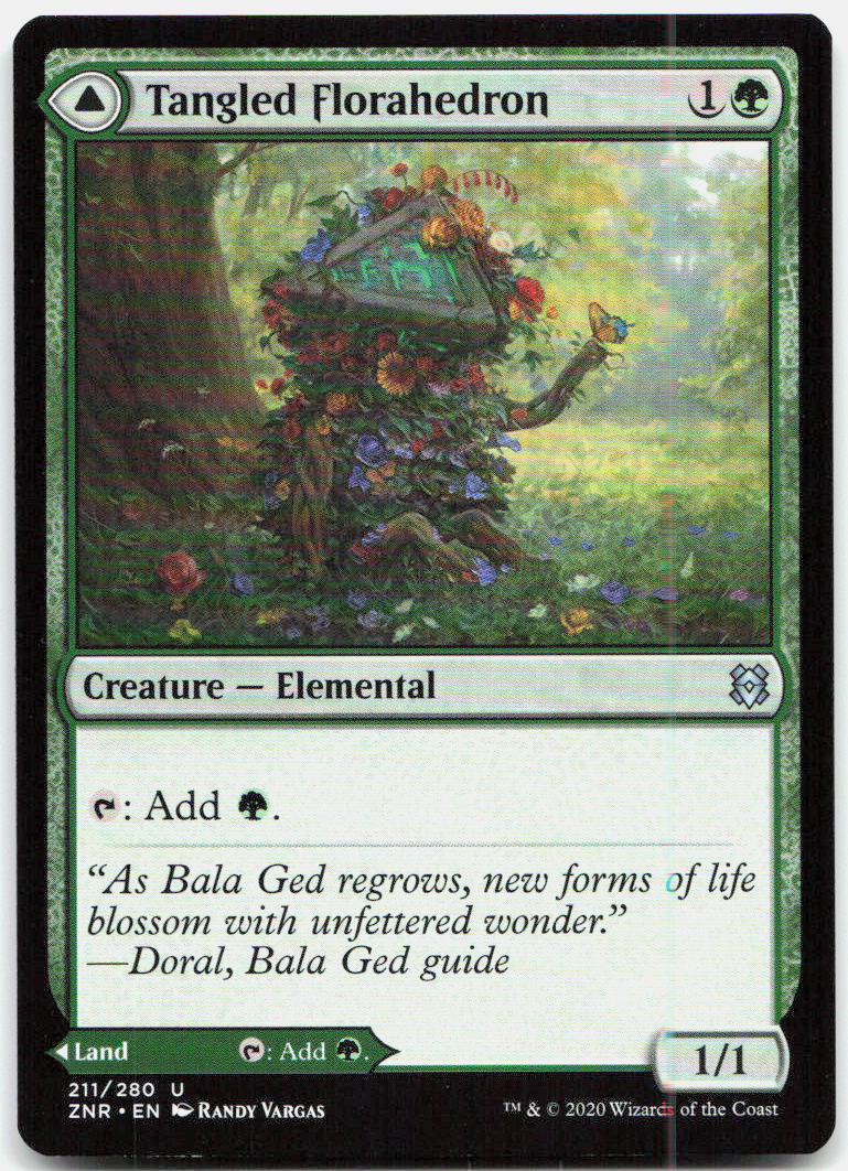 Tangled Florahedron NM U Zendikar Rising 211