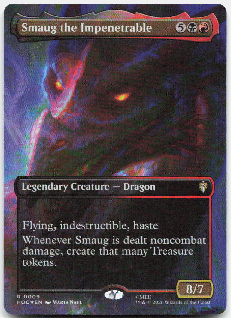 Smaug the Impenetrable (Borderless) NM Foil R The Hobbit: Eternal-Legal 9