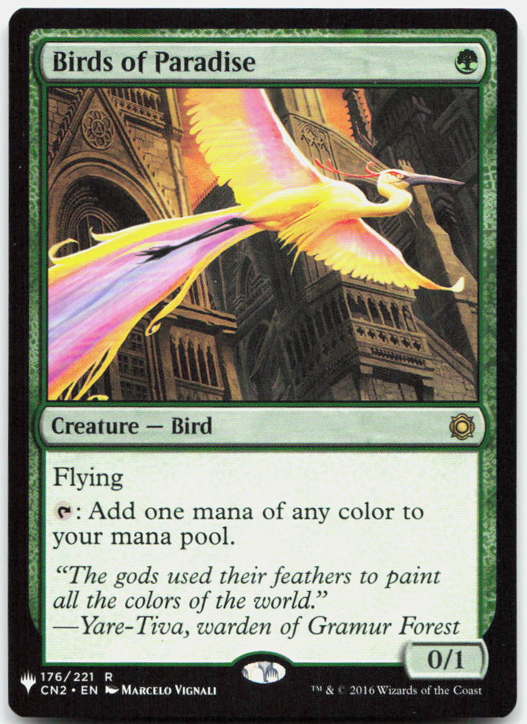 Birds of Paradise NM R The List Reprints 176