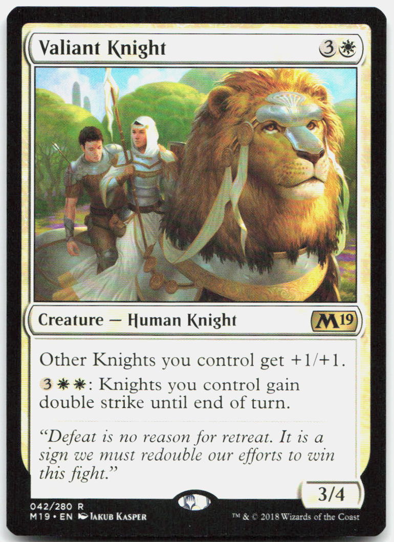 Valiant Knight NM R Core Set 2019 42