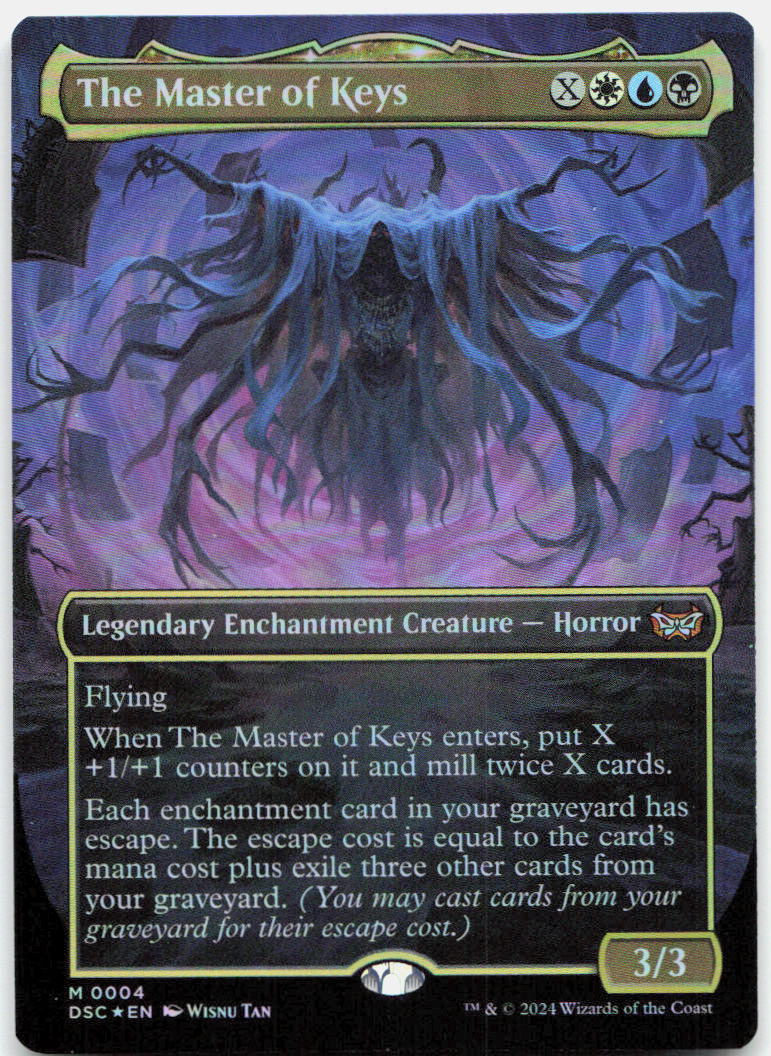 The Master of Keys (Borderless) NM Foil M Duskmourn: House of Horror 4