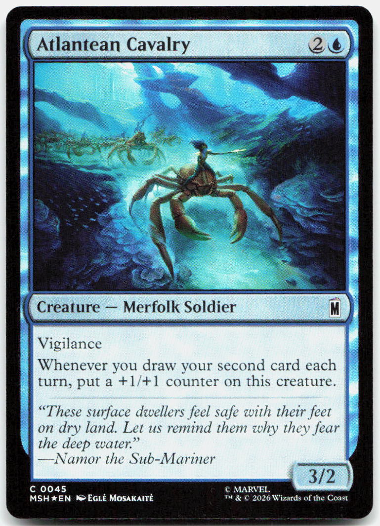 Atlantean Cavalry NM Foil C Marvel Super Heroes 45