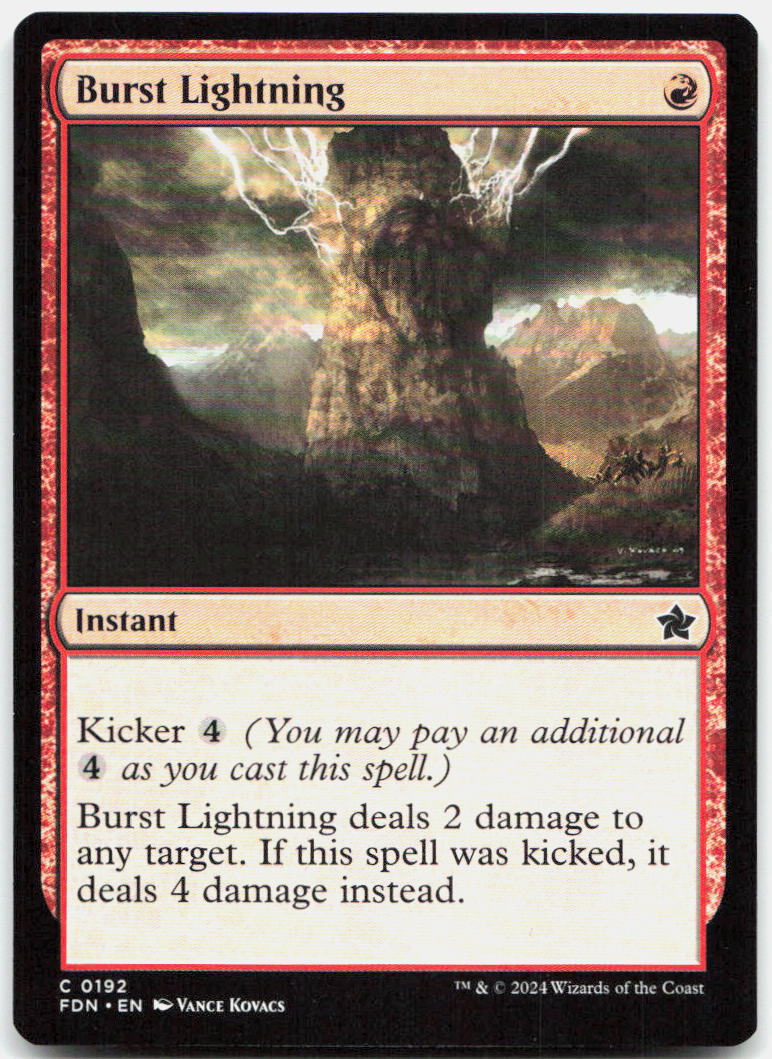Burst Lightning NM C Foundations 192