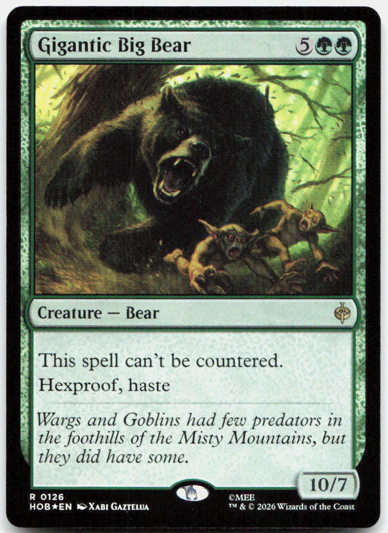 Gigantic Big Bear NM Foil R The Hobbit 126