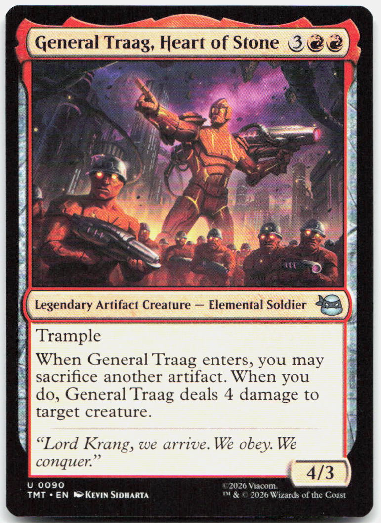 General Traag, Heart of Stone NM U Teenage Mutant Ninja Turtles 90