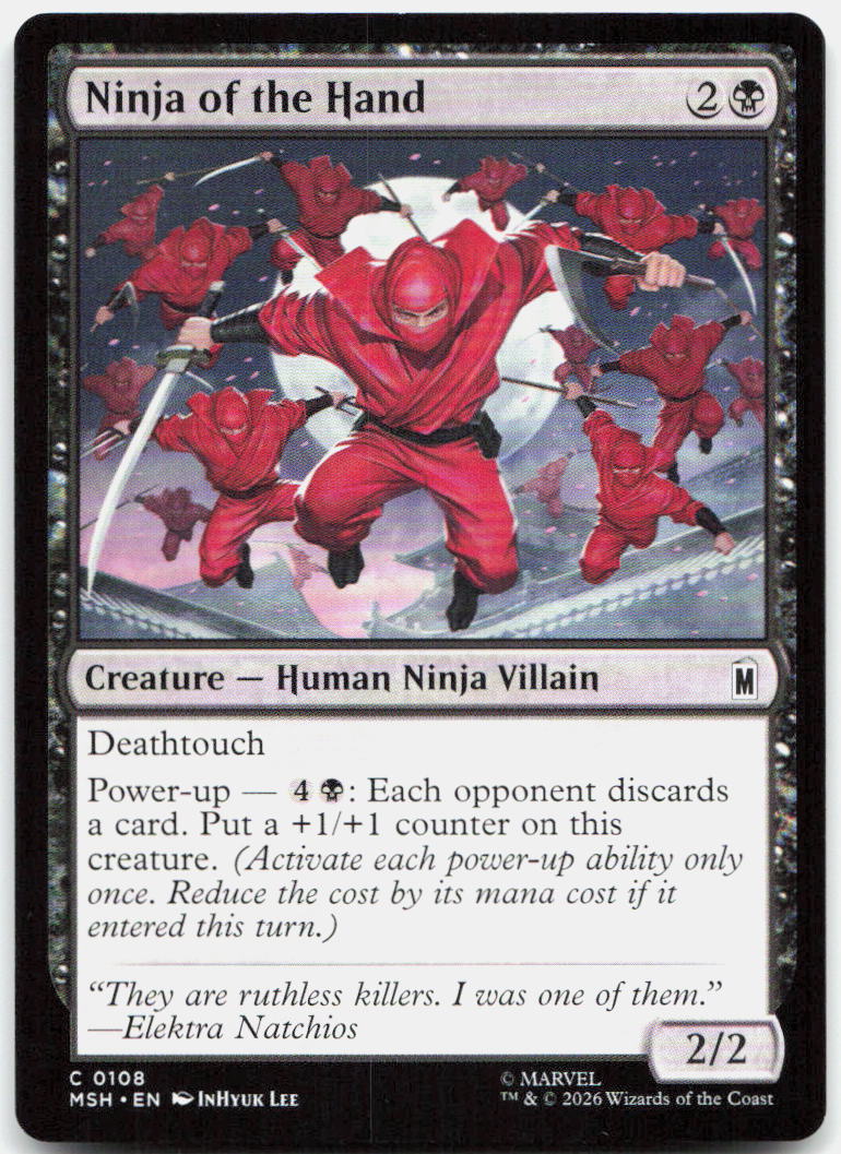 Ninja of the Hand NM C Marvel Super Heroes 108