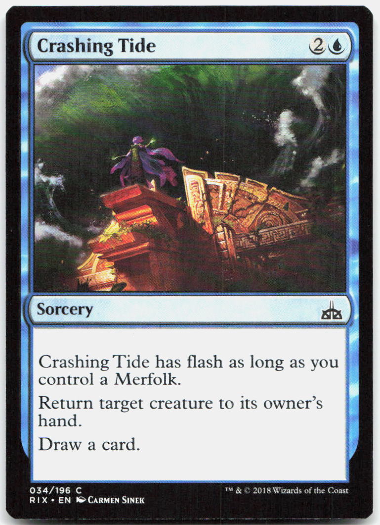 Crashing Tide NM C Rivals of Ixalan 34