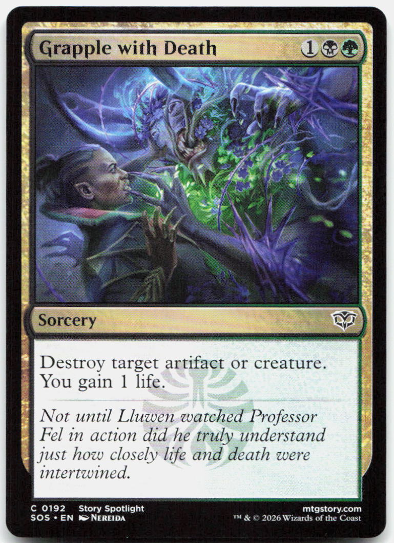 Grapple with Death NM C Secrets of Strixhaven 192