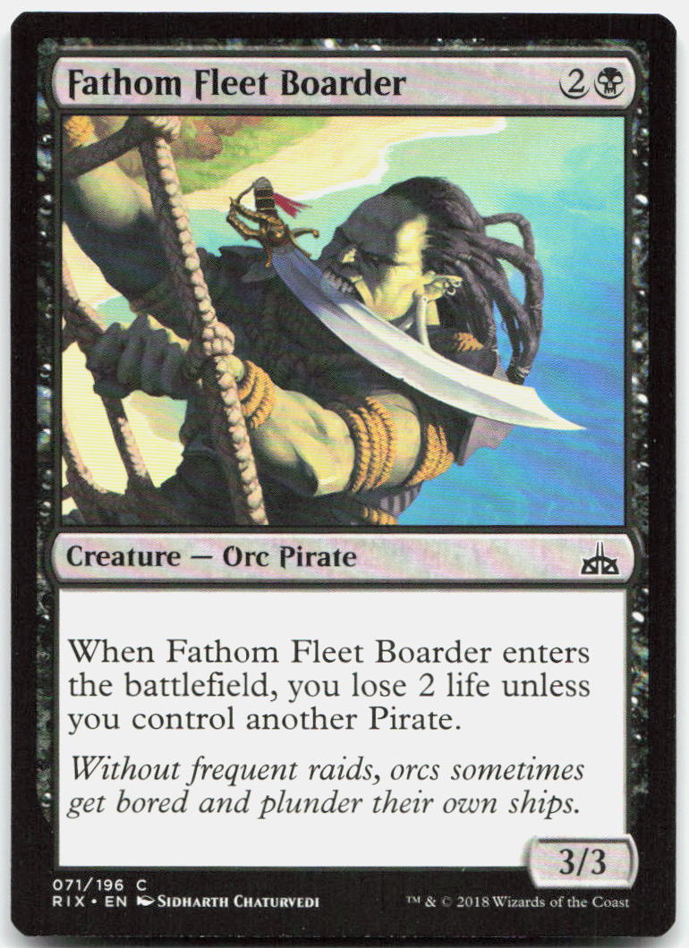 Fathom Fleet Boarder NM C Rivals of Ixalan 71