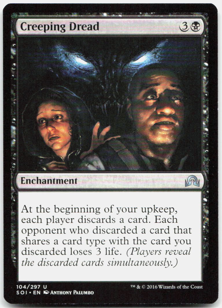 Creeping Dread NM U Shadows over Innistrad 104