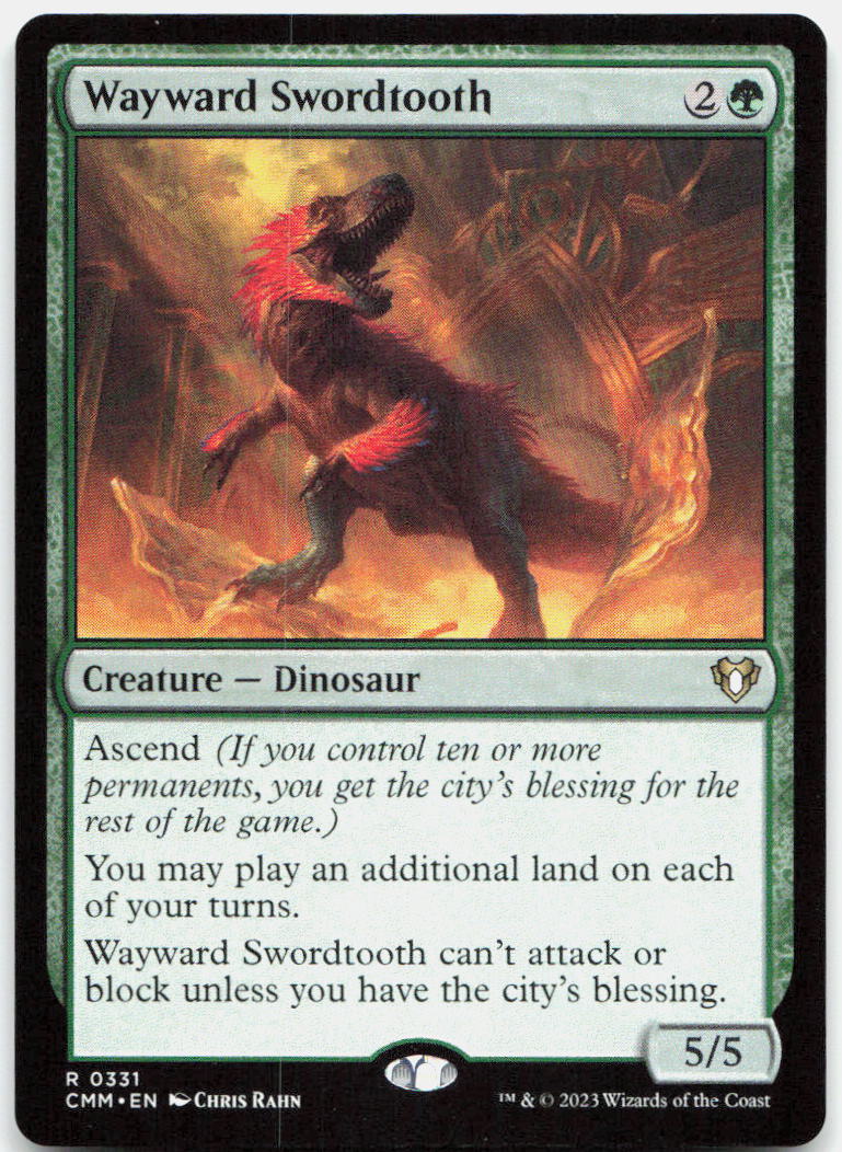 Wayward Swordtooth NM R Commander Masters 331