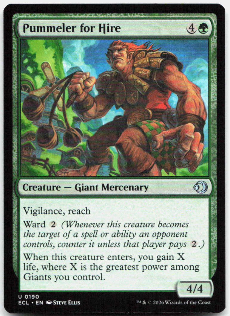 Pummeler for Hire NM U Lorwyn Eclipsed 190