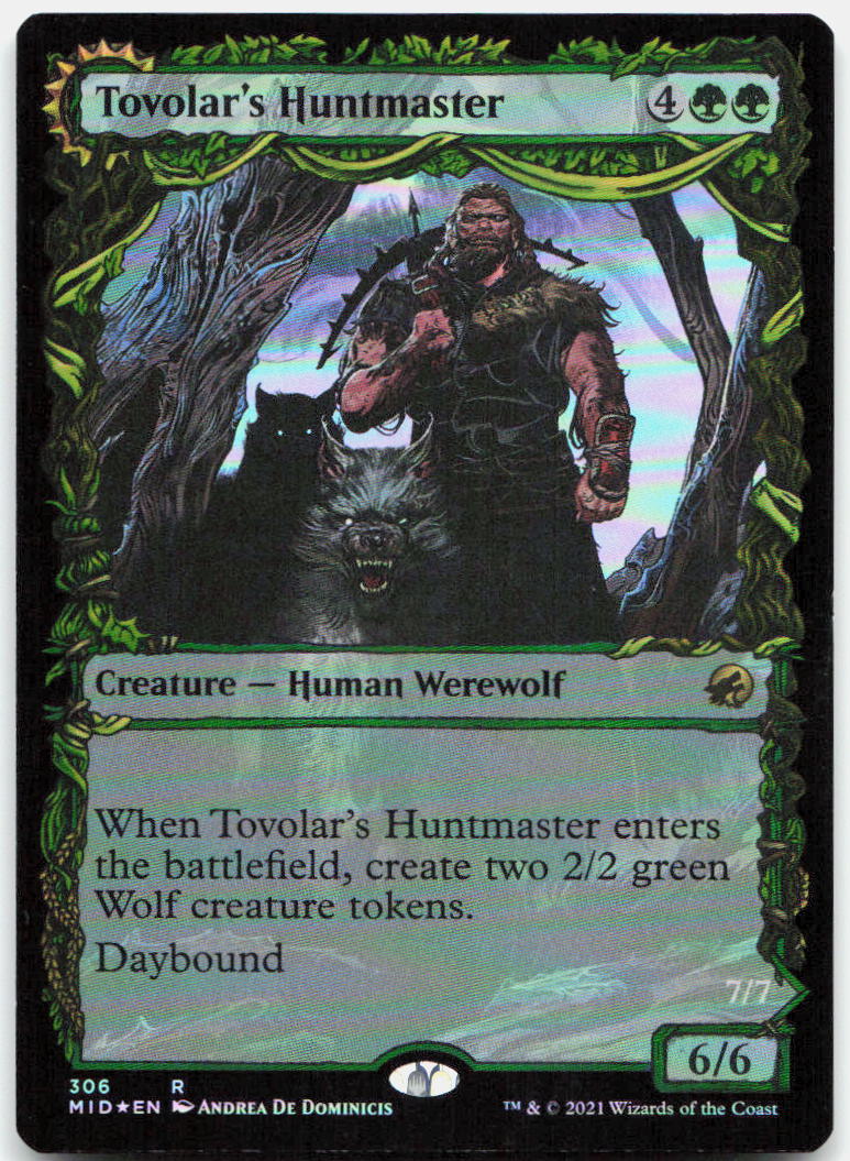 Tovolar's Huntmaster (Showcase) NM Foil R Innistrad: Midnight Hunt 306