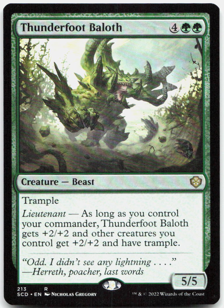 Thunderfoot Baloth NM R Starter Commander Decks 213