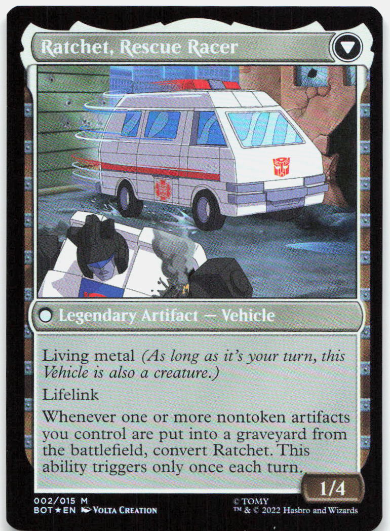 Ratchet, Field Medic NM Foil M Universes Beyond: Transformers 2