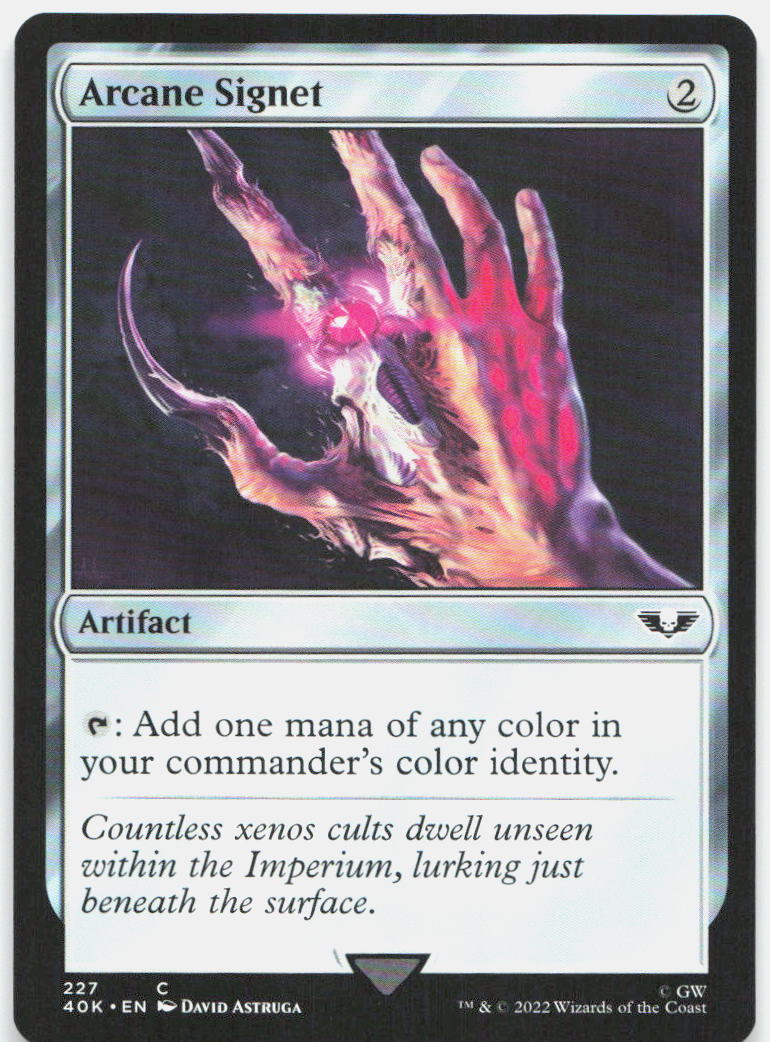 Arcane Signet NM C Universes Beyond: Warhammer 40,000 227