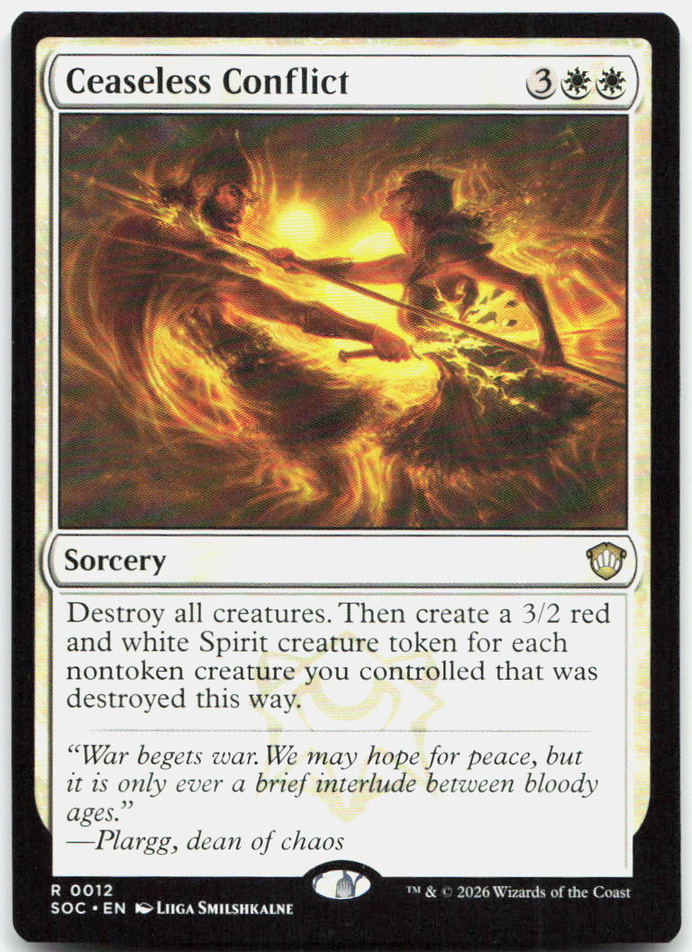Ceaseless Conflict NM R Commander: Secrets of Strixhaven 12