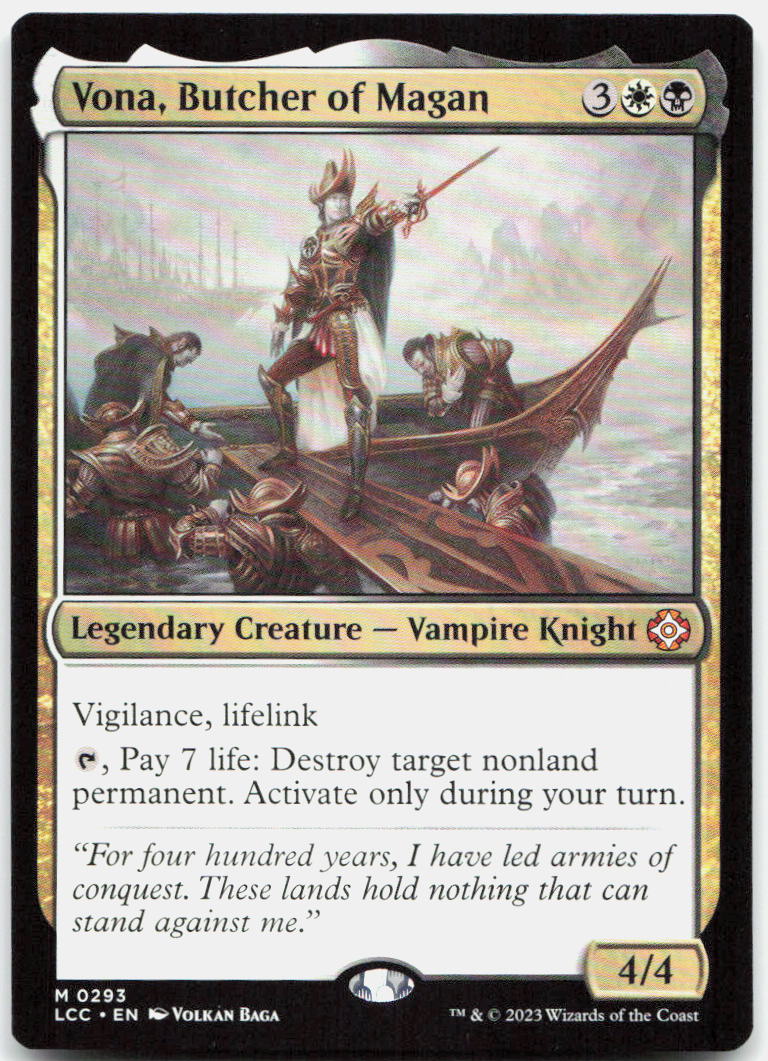 Vona, Butcher of Magan NM M Commander: The Lost Caverns of Ixalan 293