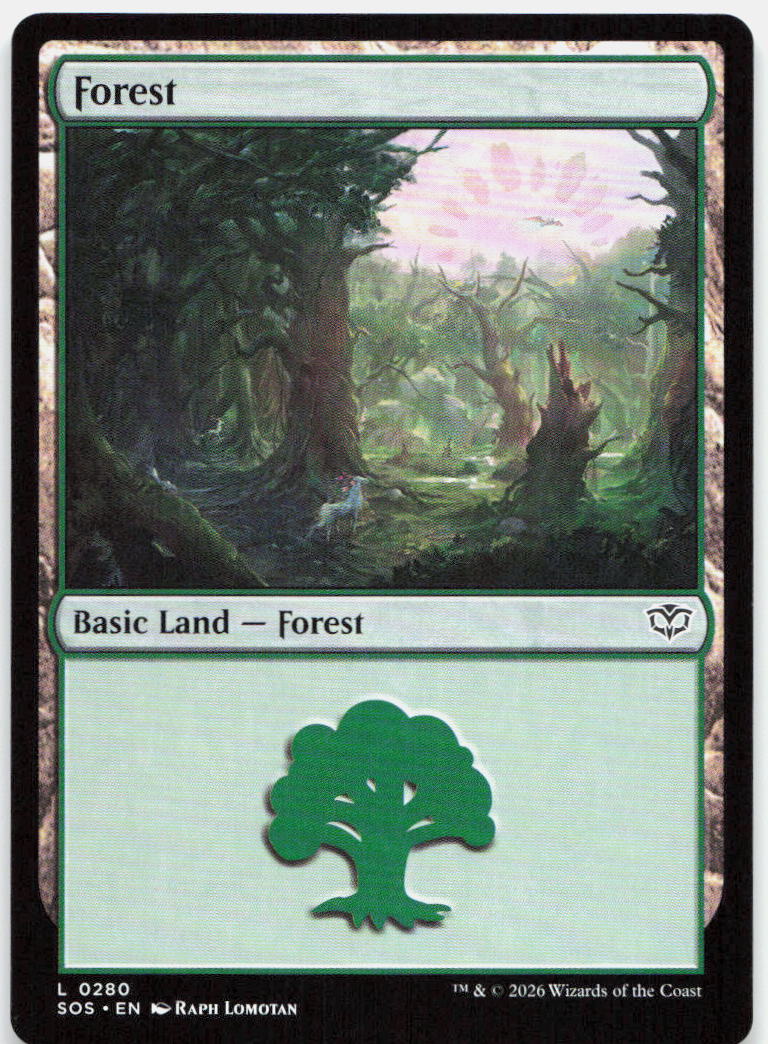 Forest NM L Secrets of Strixhaven 280