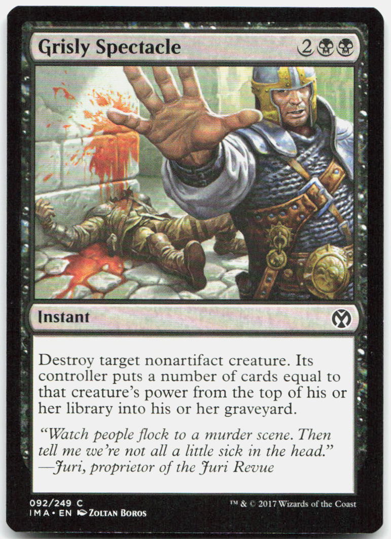 Grisly Spectacle NM C Iconic Masters 92