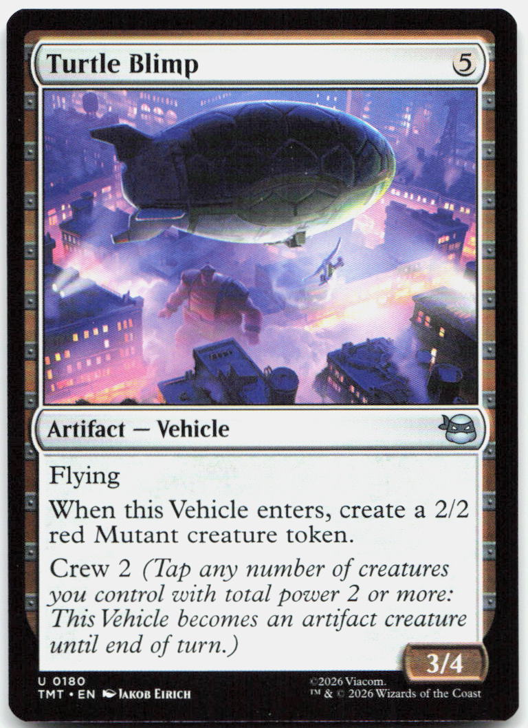Turtle Blimp NM U Teenage Mutant Ninja Turtles 180