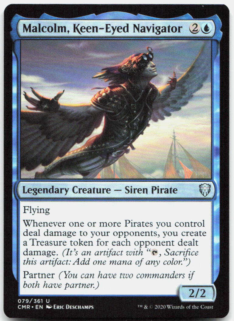 Malcolm, Keen-Eyed Navigator NM U Commander Legends 79