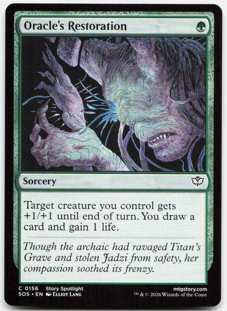 Oracle's Restoration NM C Secrets of Strixhaven 156