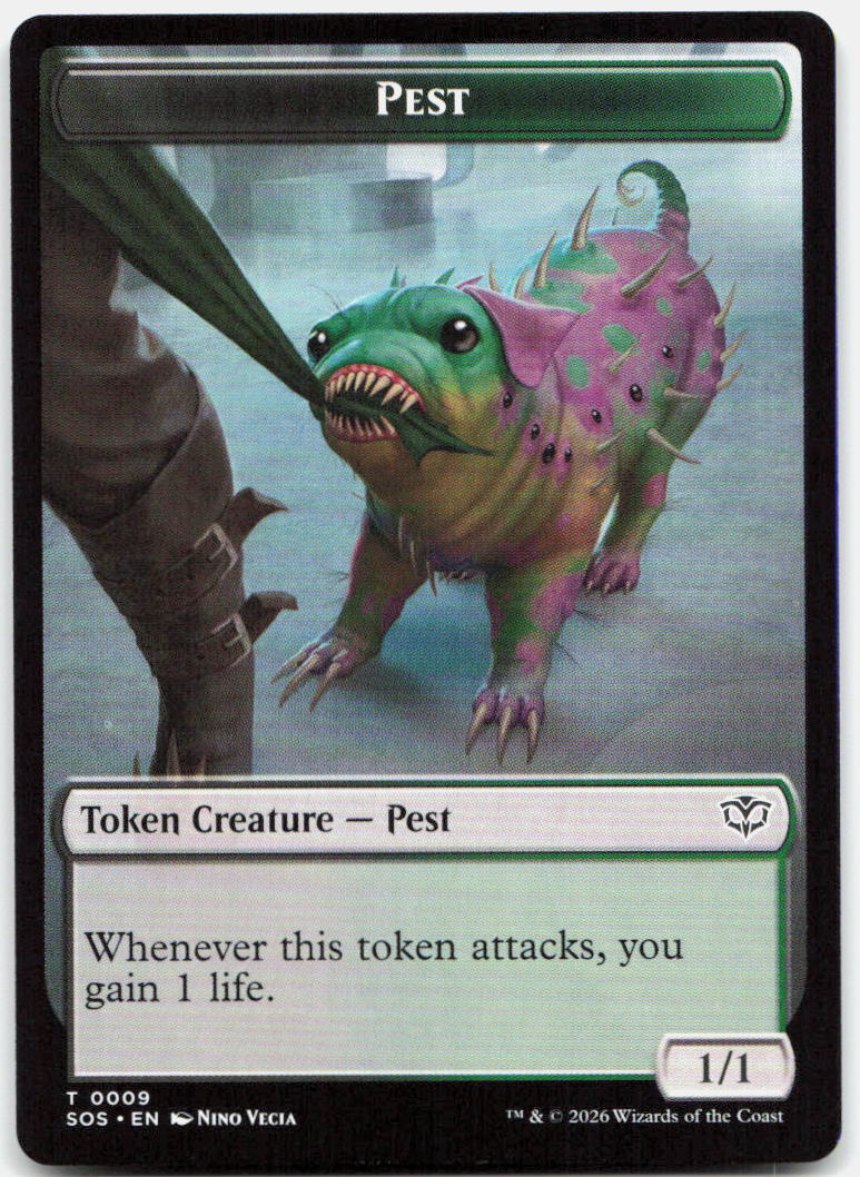 Fractal (0005) Token NM T Secrets of Strixhaven 5 // 11