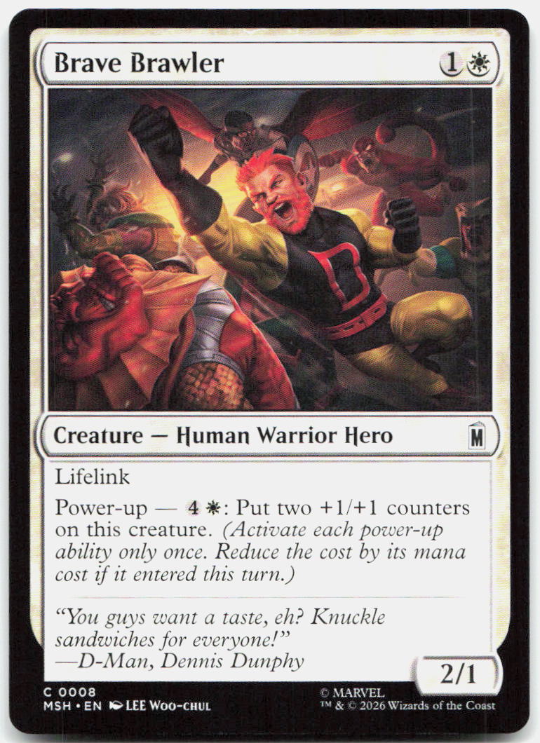Brave Brawler NM C Marvel Super Heroes 8