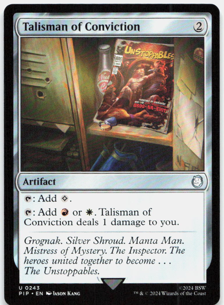Talisman of Conviction NM U Universes Beyond: Fallout 243