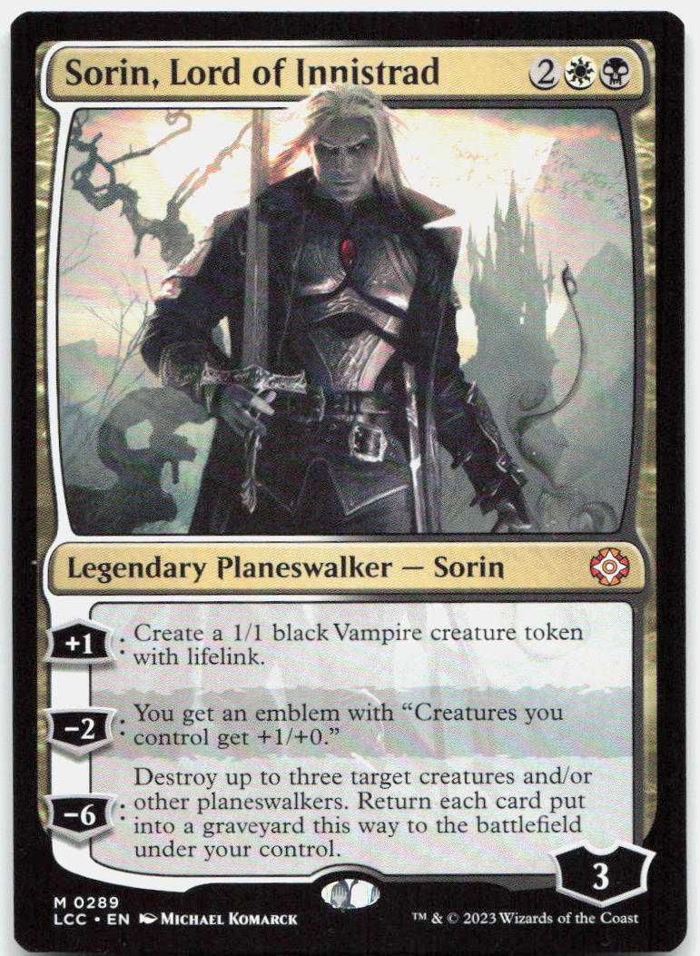 Sorin, Lord of Innistrad NM M Commander: The Lost Caverns of Ixalan 289