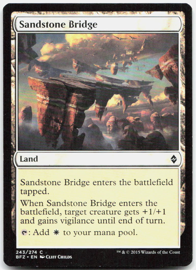 Sandstone Bridge NM C Battle for Zendikar 243