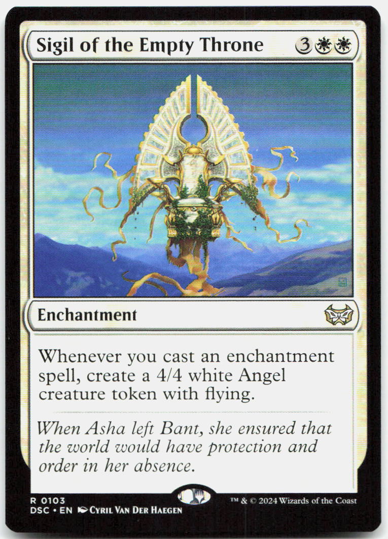 Sigil of the Empty Throne NM R Commander: Duskmourn: House of Horror 103