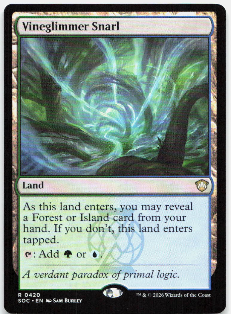 Vineglimmer Snarl NM R Commander: Secrets of Strixhaven 420
